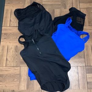 4 pack of dance leotards